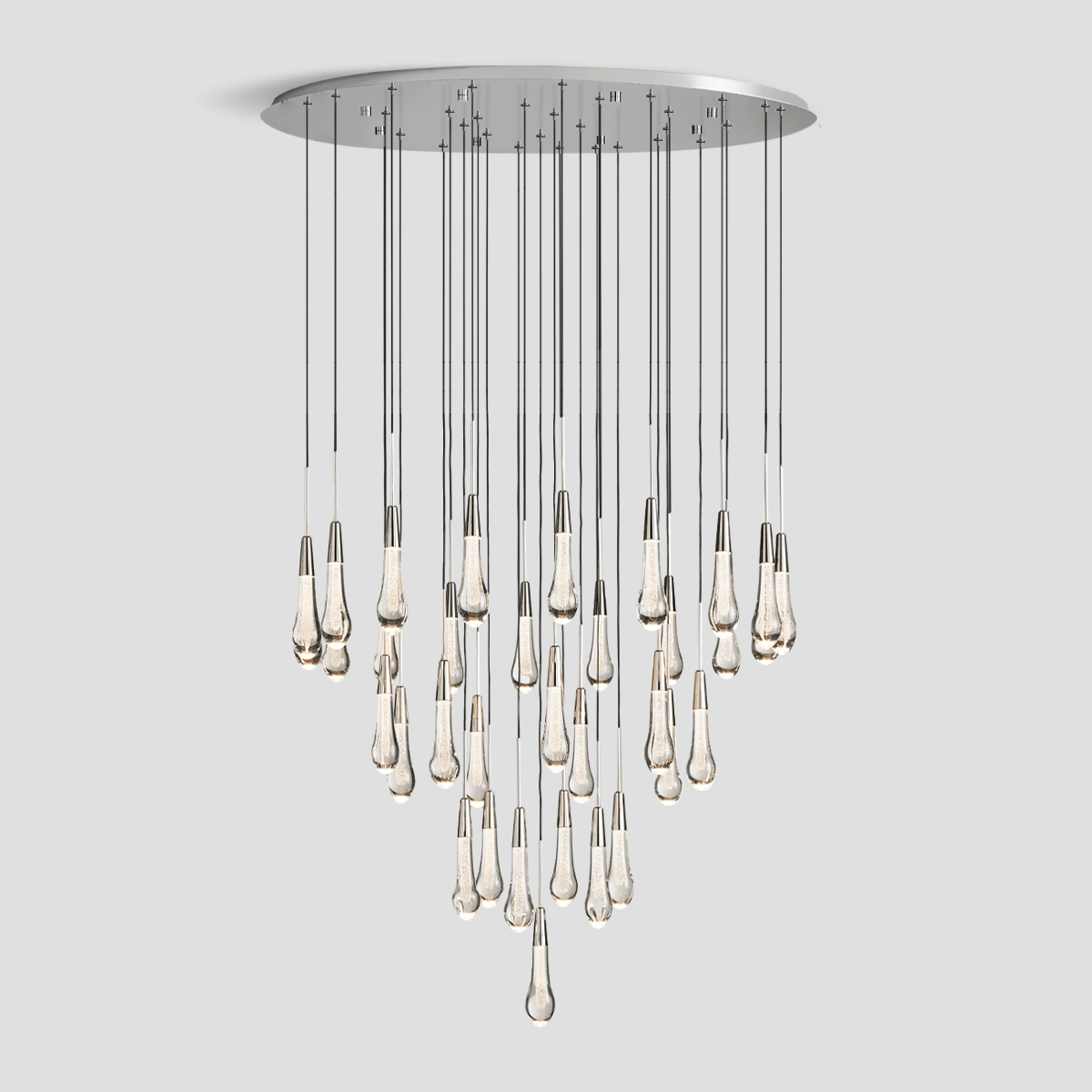 Franing SHOP ALL,crystal chandelier,Ceiling,Island counter/dining room 40'' / NICKEL Soltaire Round Chandelier 17'' 24'' 36'' 40'' 58''D