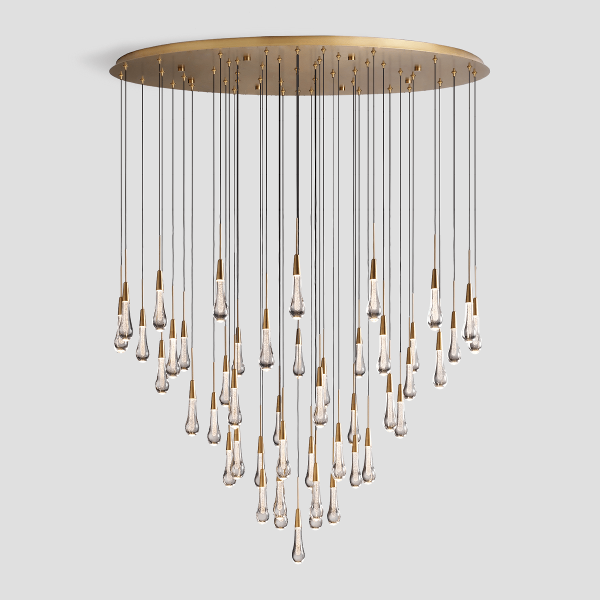 Franing SHOP ALL,crystal chandelier,Ceiling,Island counter/dining room 58'' / BRASS Soltaire Round Chandelier 17'' 24'' 36'' 40'' 58''D
