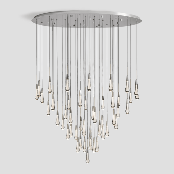 Franing SHOP ALL,crystal chandelier,Ceiling,Island counter/dining room 58'' / NICKEL Soltaire Round Chandelier 17'' 24'' 36'' 40'' 58''D