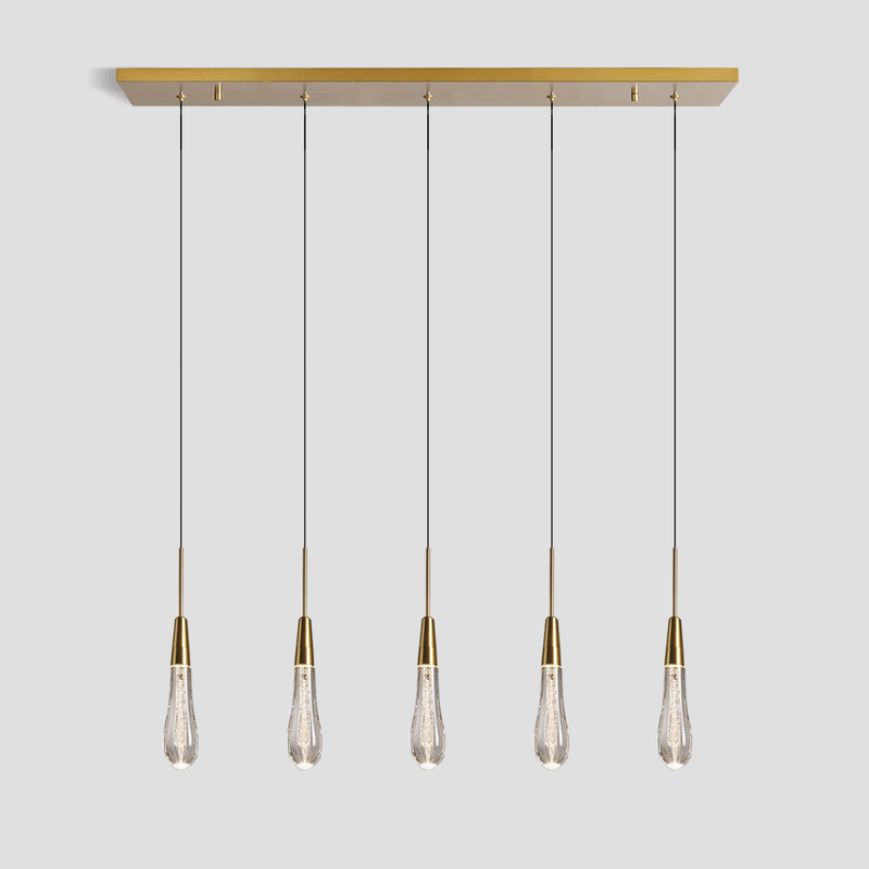 Franing SHOP ALL,crystal chandelier,Ceiling,Island counter/dining room BRASS / 35'' (5 lights) Soltaire Linear Chandelier 22'' 35''W