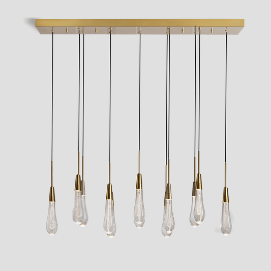 Franing SHOP ALL,crystal chandelier,Ceiling,Island counter/dining room BRASS / 37'' Soltaire Linear Chandelier 37'' 50'' 70'' 87"W 120"W