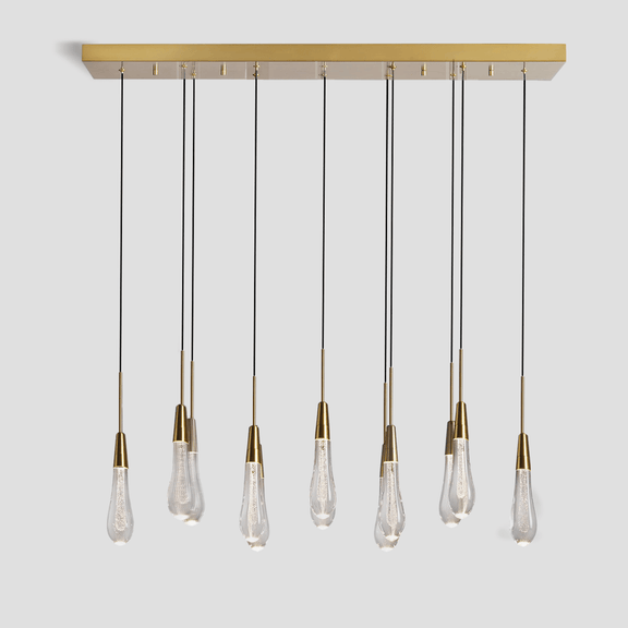 Franing SHOP ALL,crystal chandelier,Ceiling,Island counter/dining room BRASS / 37'' Soltaire Linear Chandelier 37'' 50'' 70'' 87"W 120"W