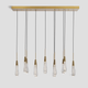 Franing SHOP ALL,crystal chandelier,Ceiling,Island counter/dining room BRASS / 37'' Soltaire Linear Chandelier 37'' 50'' 70'' 87"W 120"W