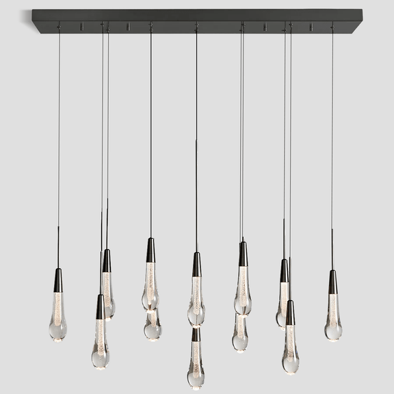 Franing SHOP ALL,crystal chandelier,Ceiling,Island counter/dining room BRONZE / 37'' Soltaire Linear Chandelier 37'' 50'' 70'' 87"W 120"W