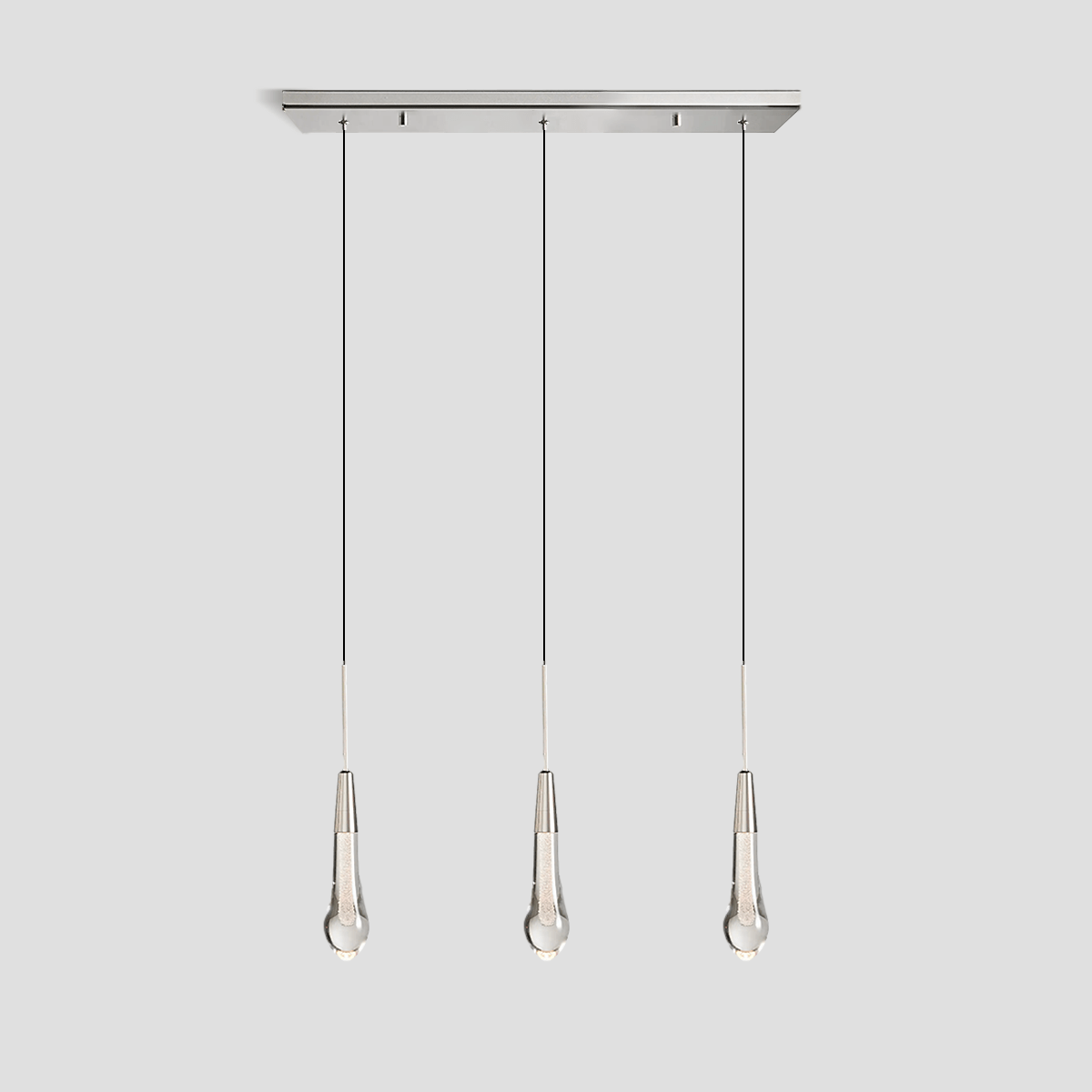 Franing SHOP ALL,crystal chandelier,Ceiling,Island counter/dining room NICKEL / 22'' (3 lights) Soltaire Linear Chandelier 22'' 35''W