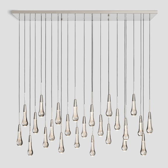 Franing SHOP ALL,crystal chandelier,Ceiling,Island counter/dining room NICKEL / 50'' Soltaire Linear Chandelier 37'' 50'' 70'' 87"W 120"W