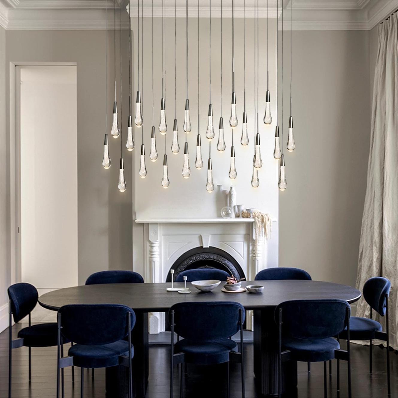 Franing SHOP ALL,crystal chandelier,Ceiling,Island counter/dining room Soltaire Linear Chandelier 37'' 50'' 70'' 87"W 120"W