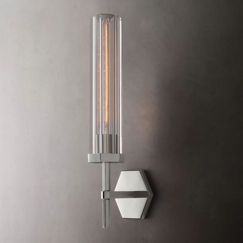 Franing shop all .wall .Crystal wall lamp Polished Nickel Lambert Hexagonal Grand Sconce