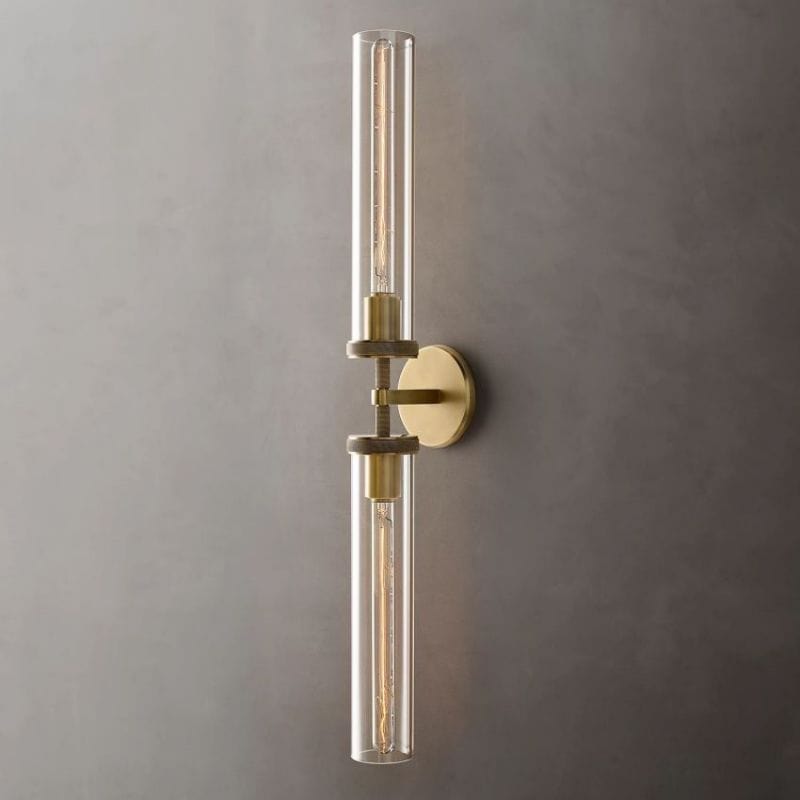 Franing shop all .wall ，glass wall light Lambert Knurled Grand Linear Sconce