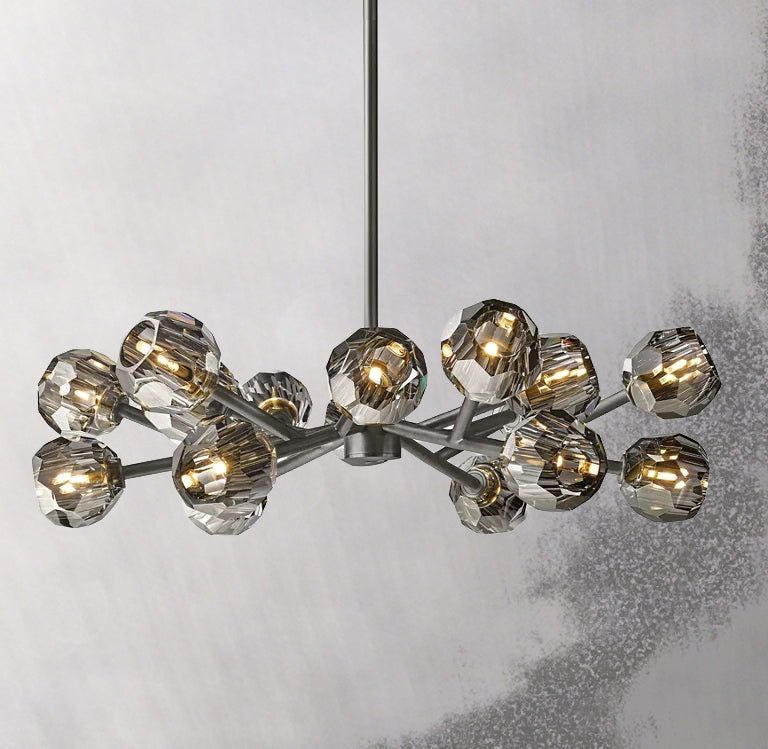 Boule Cristal Round Chandelier 36" - Franing