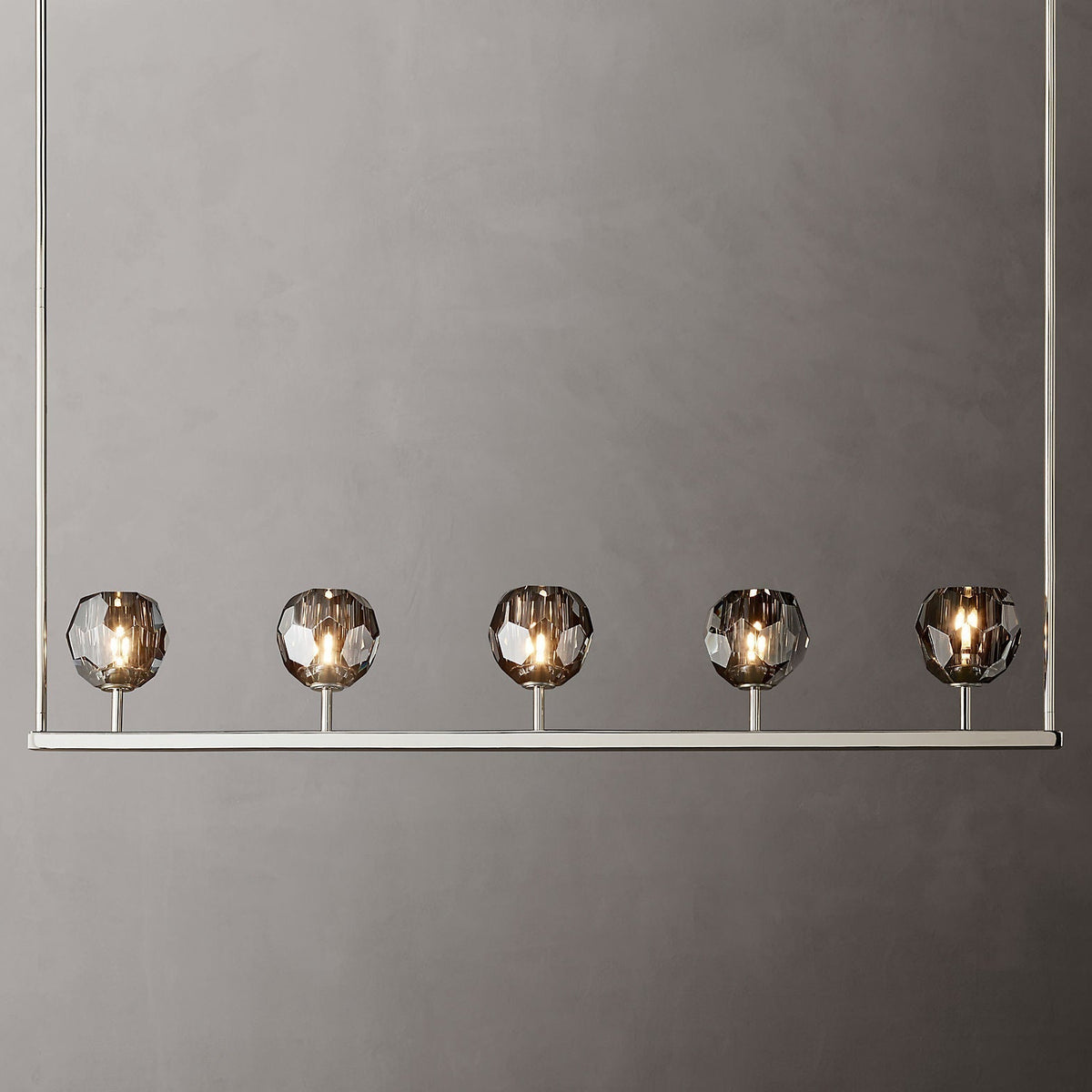 Boule Cristal Linear Chandelier 48" - Franing
