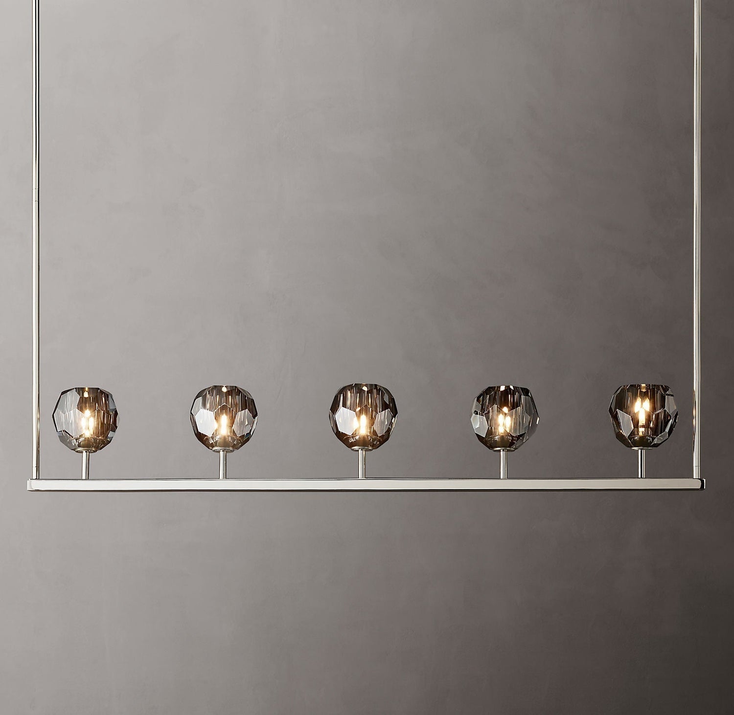 Boule Cristal Linear Chandelier 48" - Franing