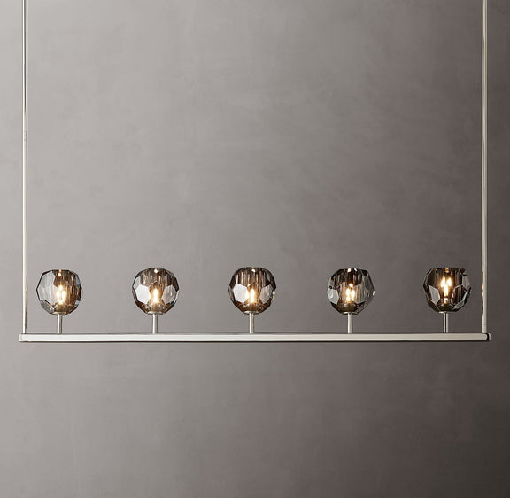 Boule Cristal Linear Chandelier 48" - Franing