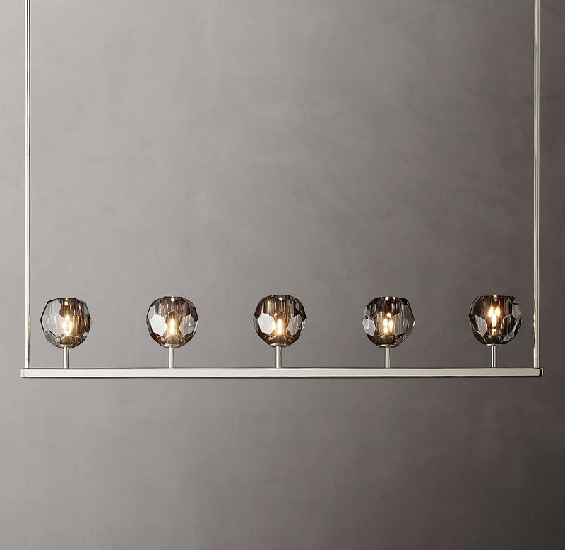 Boule Cristal Linear Chandelier 48" - Franing