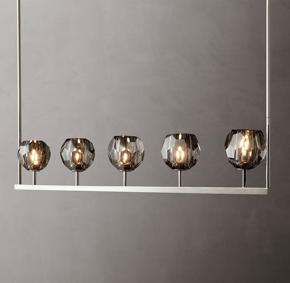 Boule Cristal Linear Chandelier 48" - Franing