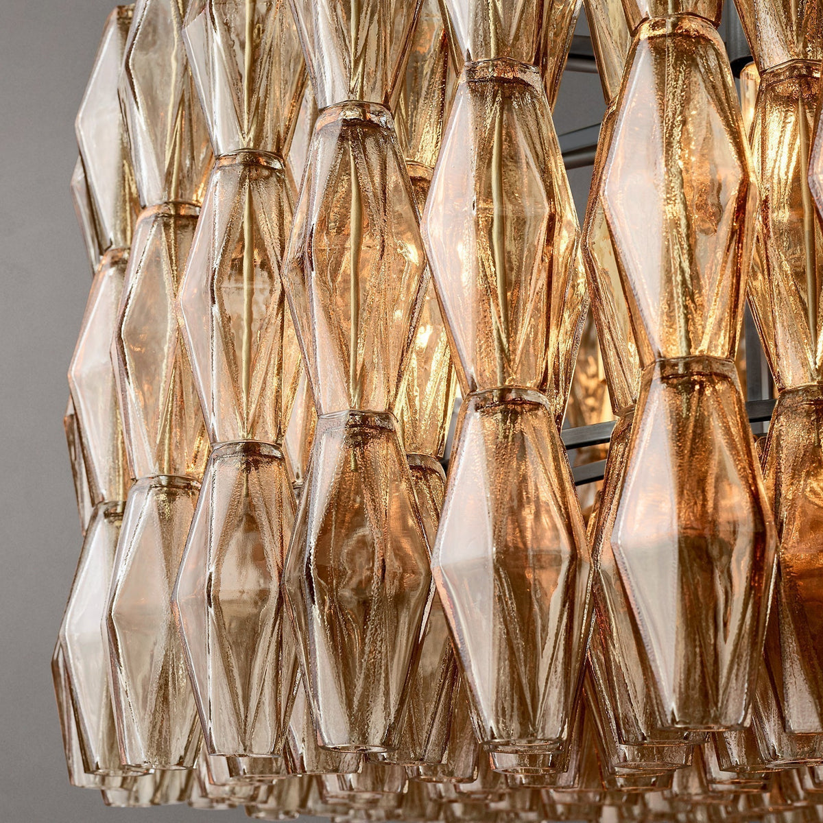 Chiara Glass Round Chandelier 37" - Franing