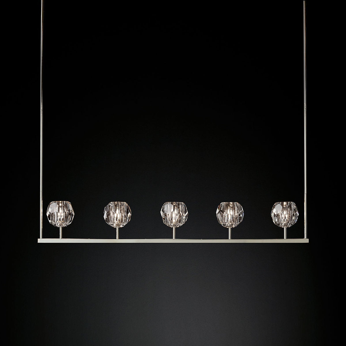 Boule Cristal Linear Chandelier 48" - Franing