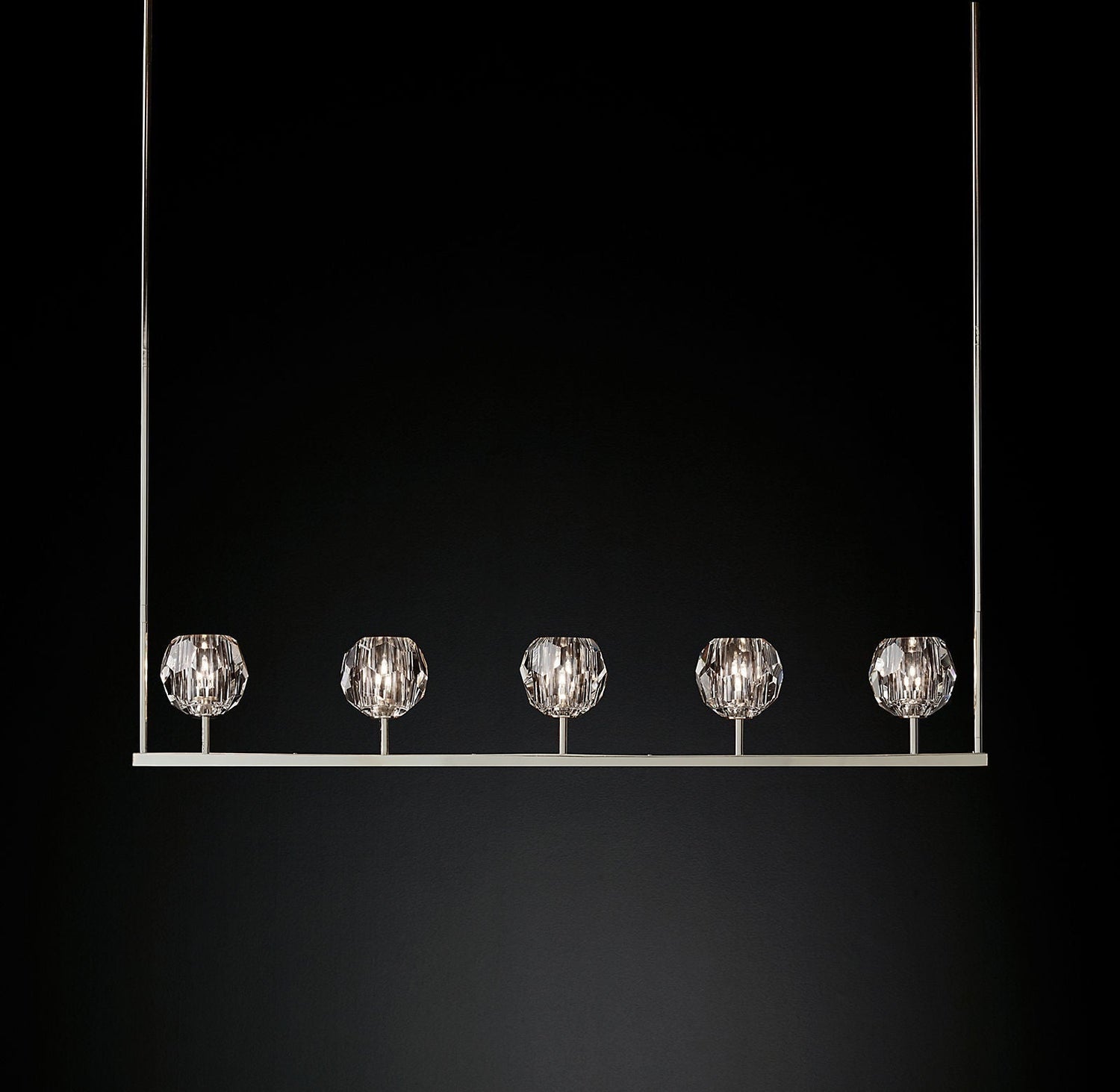 Boule Cristal Linear Chandelier 48" - Franing