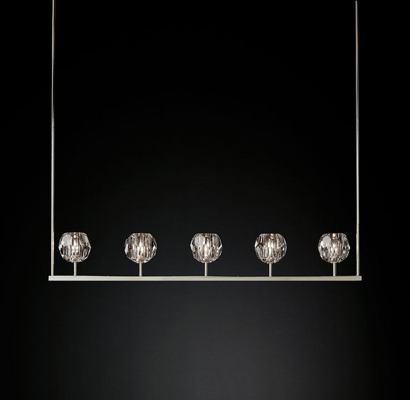 Boule Cristal Linear Chandelier 48" - Franing