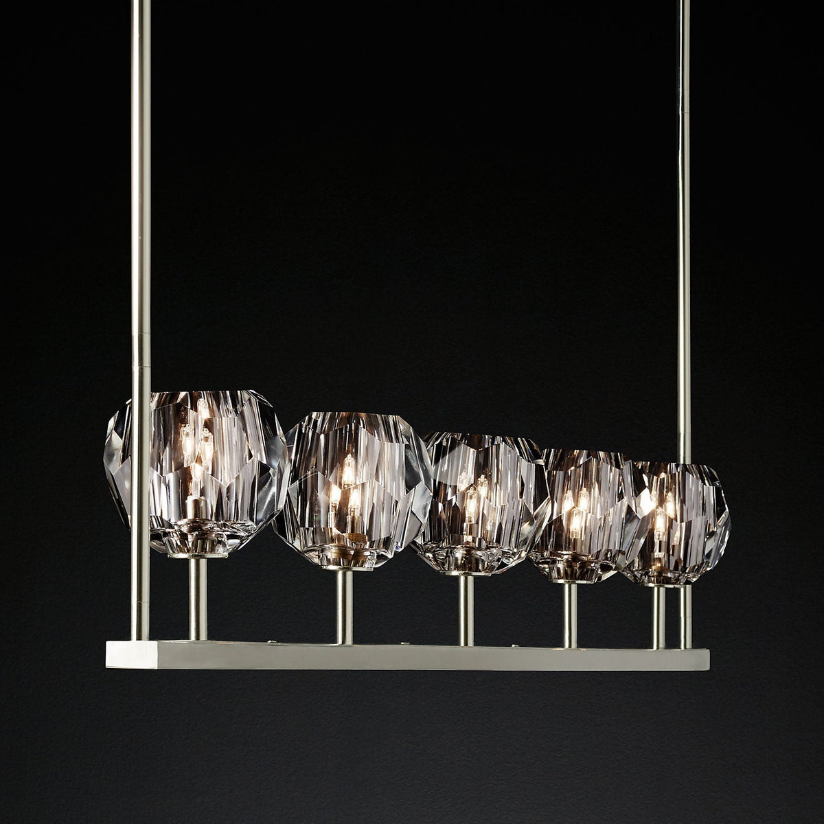 Boule Cristal Linear Chandelier 48" - Franing
