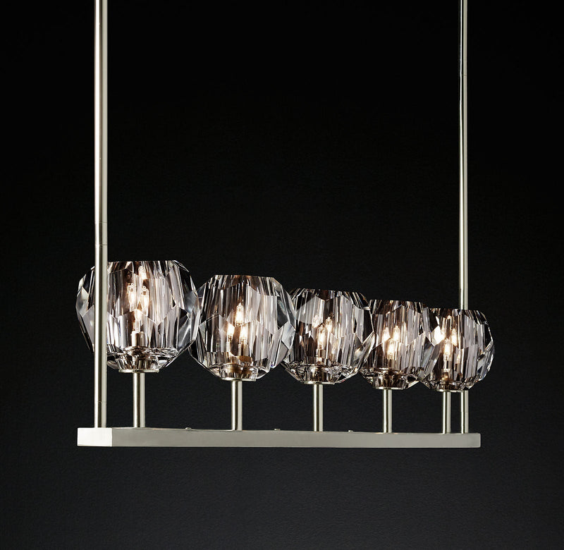 Boule Cristal Linear Chandelier 48" - Franing